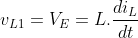 [;v_{L1}=V_E=L.\frac{di_L}{dt};]