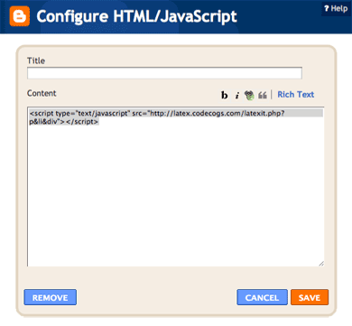 configure