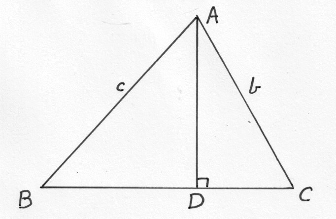 area of triangle. Area Of A Triangle