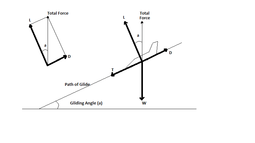 Forces during a Glide or Controlled Descent